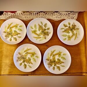 1970s MCM vintage melamine dessert plates